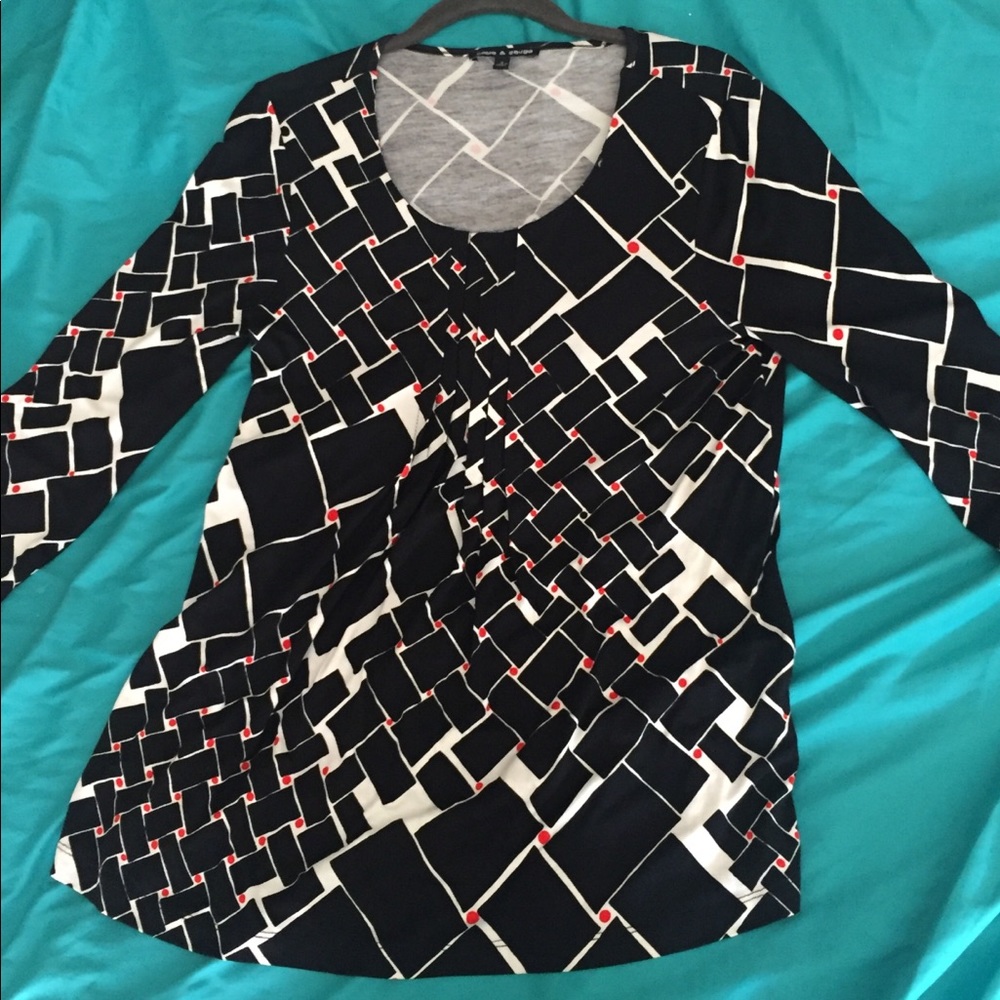 Black and White Blouse (S)